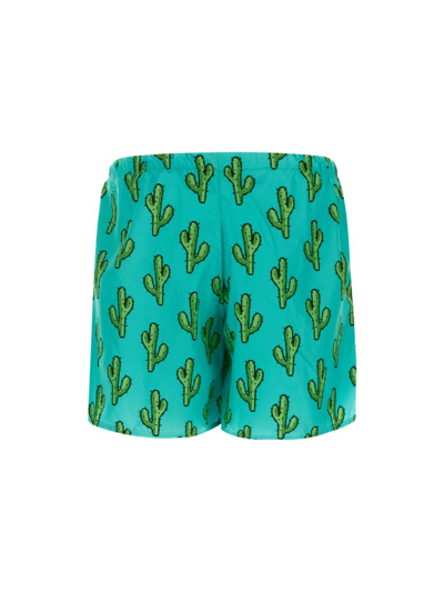 Shop Yes I Am Cactus Beach Shorts In Blue