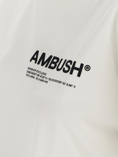 Shop Ambush Chest Logo T-shirt In Ivory