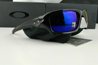 Oakley Valve Polarized Sunglasses OO9236-12 Polished Black w/ Deep Blue Lens