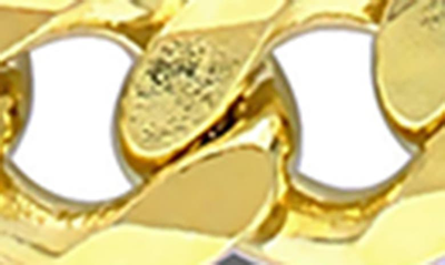 Delmar 18k Gold Plated Figaro Chain Link Necklace In Yellow