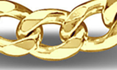 Delmar 18k Gold Plated Figaro Chain Link Necklace In Yellow