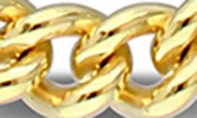 Delmar 18k Gold Plated Curb Chain Link Necklace In Yellow