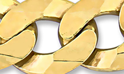 Delmar 18k Gold Plated Curb Link Chain Bracelet In Yellow