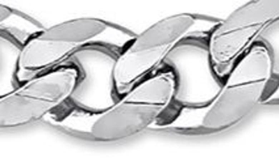 Shop Delmar Sterling Silver Figaro Link Chain Bracelet In White