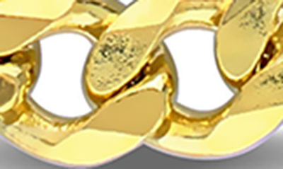 Delmar 18k Gold Plated Figaro Chain Link Necklace In Yellow