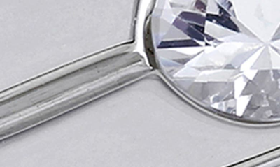 Shop Delmar Sterling Silver Bezel Set White Sapphire Signet Ring