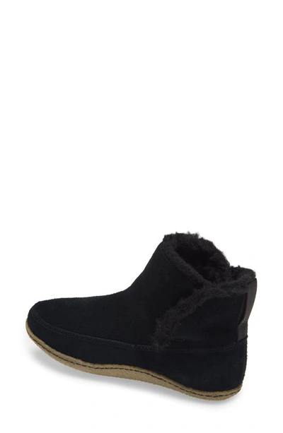 Sorel Nakiska Faux Fur Lined Bootie In Black Sage