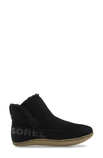 Sorel Nakiska Faux Fur Lined Bootie In Black Sage