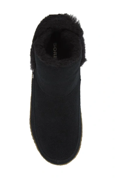 Sorel Nakiska Faux Fur Lined Bootie In Black Sage