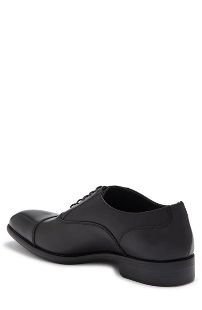 Vittorio Russo Irvin Cap Toe Leather Oxford In Black