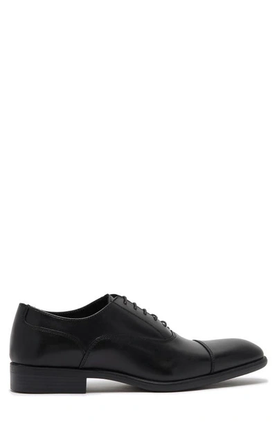 Vittorio Russo Irvin Cap Toe Leather Oxford In Black