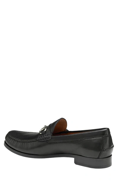 J And M Collection Baldwin Bit Loafer In Black Sheepskin