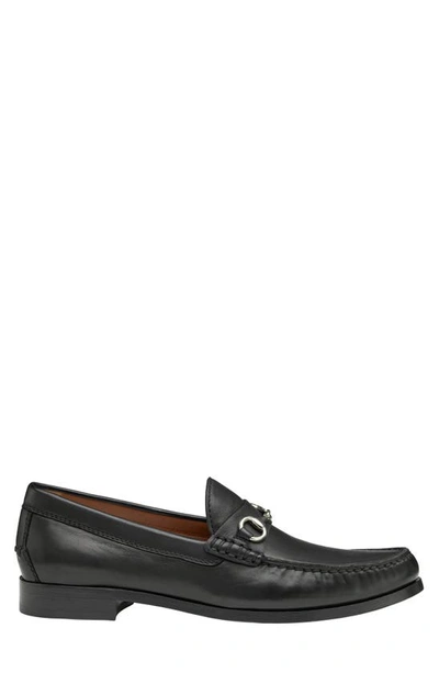 J And M Collection Baldwin Bit Loafer In Black Sheepskin