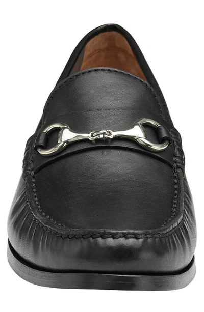 J And M Collection Baldwin Bit Loafer In Black Sheepskin