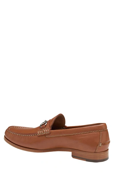 J And M Collection Baldwin Bit Loafer In Cognac Sheepskin