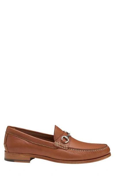 J And M Collection Baldwin Bit Loafer In Cognac Sheepskin