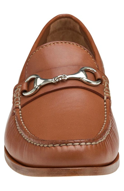 J And M Collection Baldwin Bit Loafer In Cognac Sheepskin