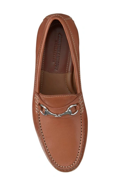 J And M Collection Baldwin Bit Loafer In Cognac Sheepskin