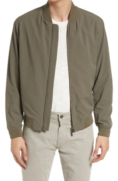 Hugo Boss Hanry Perforated Packable Performance Bomber Jacket In Open |