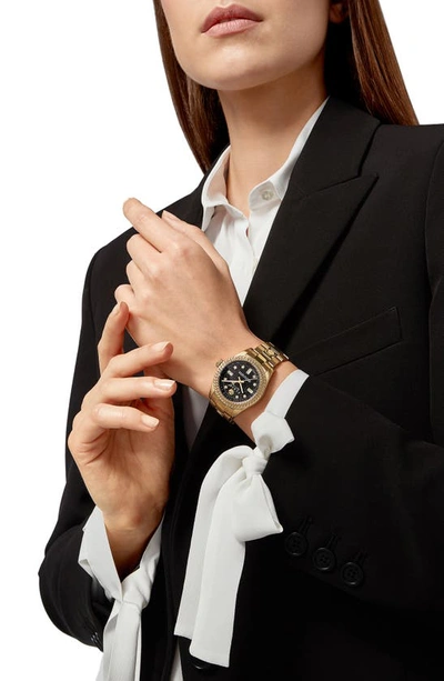Philipp Plein Ip Yellow Gold Bracelet Watch In Gold