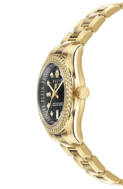 Shop Philipp Plein Queen Bracelet Watch, 36mm In Ip Yellow Gold