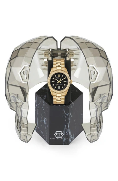 Shop Philipp Plein Queen Bracelet Watch, 36mm In Ip Yellow Gold