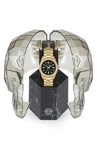 Philipp Plein Ip Yellow Gold Bracelet Watch In Gold