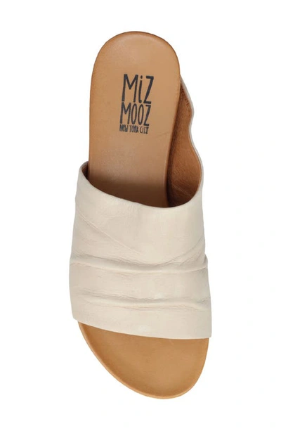 Miz Mooz Aria Slide Sandal In Cream