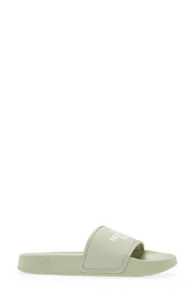 Shop The North Face Base Camp Iii Slide Sandal In Tea Green/ Tnf White