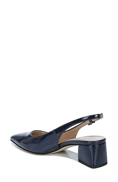 Franco Sarto Racer Slingback Pointed Toe Pump In Midnight