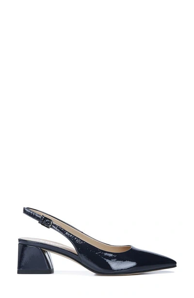 Shop Franco Sarto Racer Slingback Pointed Toe Pump In Midnight