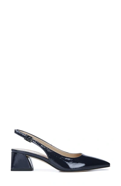 Franco Sarto Racer Slingback Pointed Toe Pump In Midnight