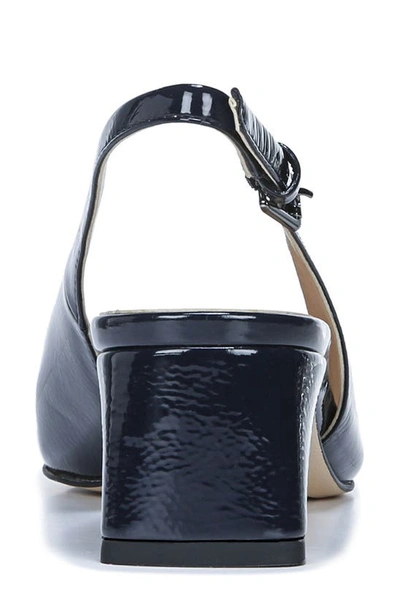 Shop Franco Sarto Racer Slingback Pointed Toe Pump In Midnight