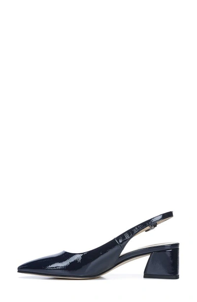 Shop Franco Sarto Racer Slingback Pointed Toe Pump In Midnight