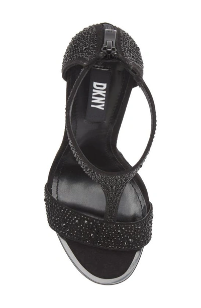 Shop Dkny Dris T-strap Sandal In Black