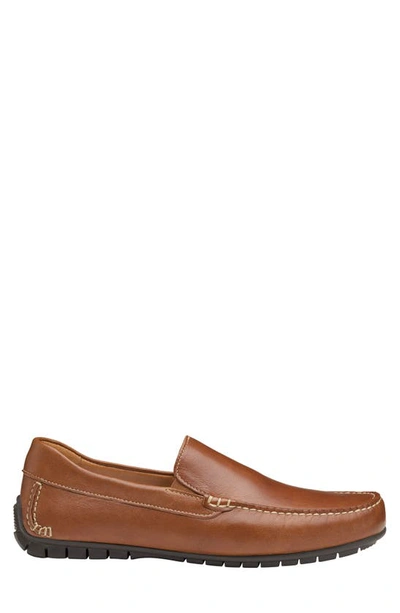 Shop Johnston & Murphy Cort Venetian Loafer In Tan Full Grain