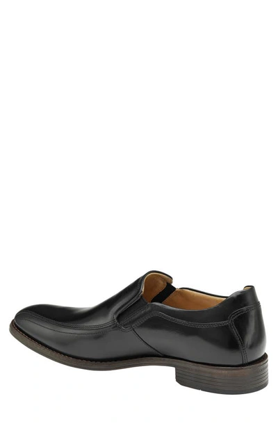 Shop Johnston & Murphy Lewis Venetian Dress Shoe In Black Full Grain