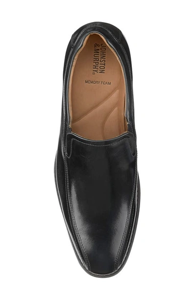 Shop Johnston & Murphy Lewis Venetian Dress Shoe In Black Full Grain