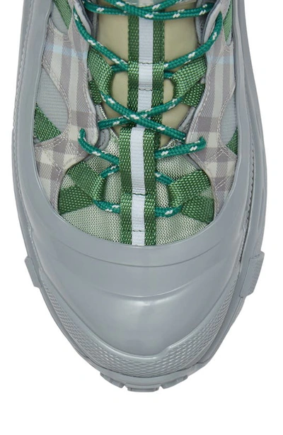 Shop Burberry Arthur Check Sneaker In Light Grey Ip Check