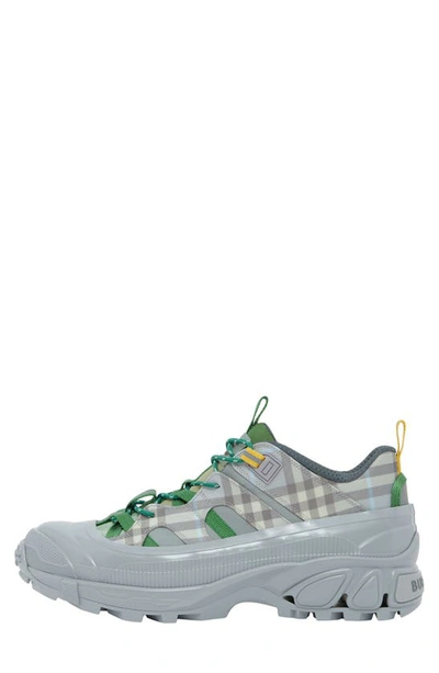 Shop Burberry Arthur Check Sneaker In Light Grey Ip Check