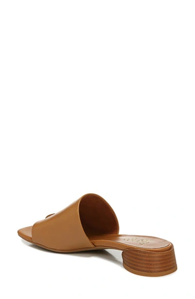 Franco Sarto Loran Womens Cushioned Footbed Slip On Heels In Cuoio