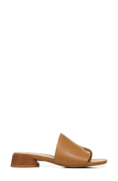 Franco Sarto Loran Womens Cushioned Footbed Slip On Heels In Cuoio