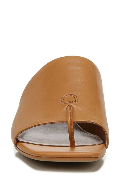 Franco Sarto Loran Womens Cushioned Footbed Slip On Heels In Cuoio