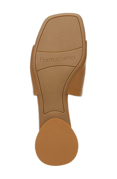 Franco Sarto Loran Womens Cushioned Footbed Slip On Heels In Cuoio