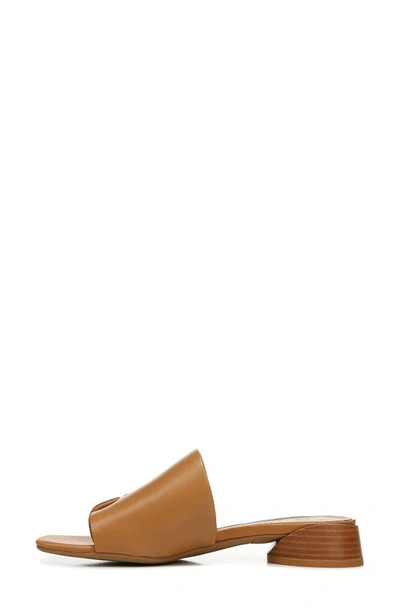 Franco Sarto Loran Womens Cushioned Footbed Slip On Heels In Cuoio