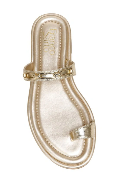Shop Franco Sarto Jade Toe Loop Sandal In Gold
