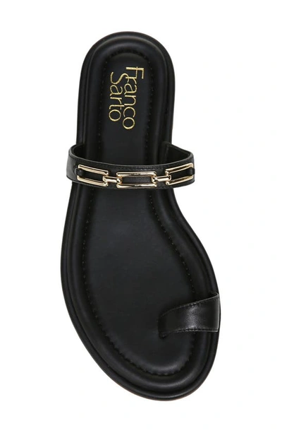 Shop Franco Sarto Jade Toe Loop Sandal In Black