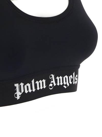 Shop Palm Angels Classic Logo Top Sport In Black