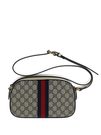 Shop Gucci Shoulder Bag In Grey