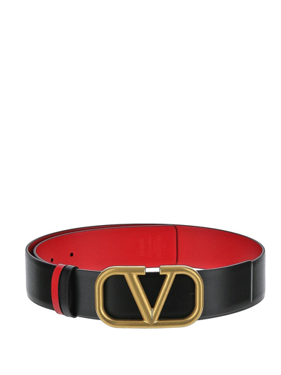 Shop Valentino Vlogo Reversible Belt